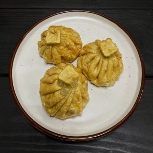 Жареные хинкали с тыквой