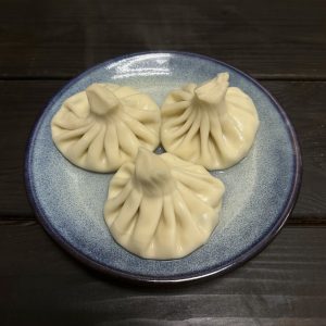 Хинкали с сыром и зеленью